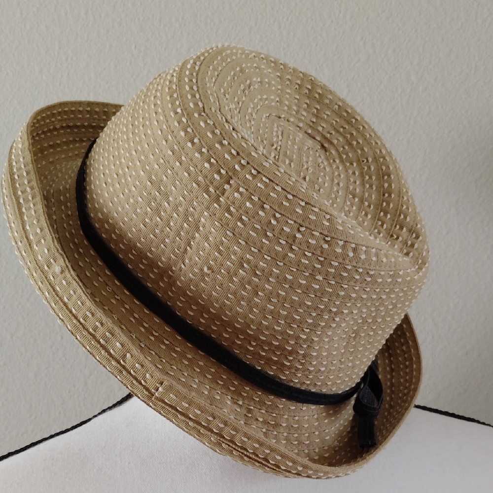 Villager By Liz Claiborne Tan Hat With Accent Stitching